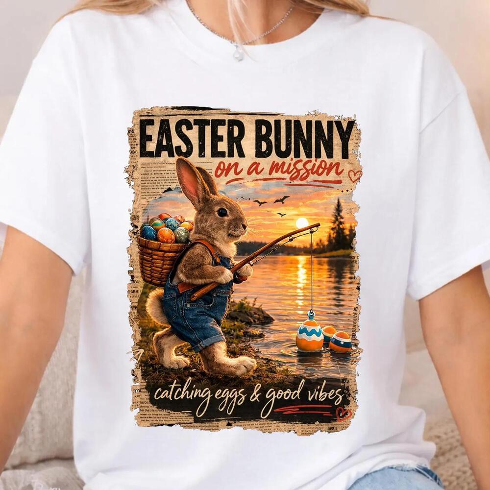 Easter Bunny Shirt, Rabbit Tshirt,  Easter Shirt, Easter Bunny